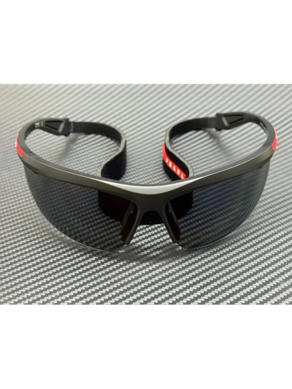New Prada Linea Rossa Men Matte Black Sunglasses 96-10-130